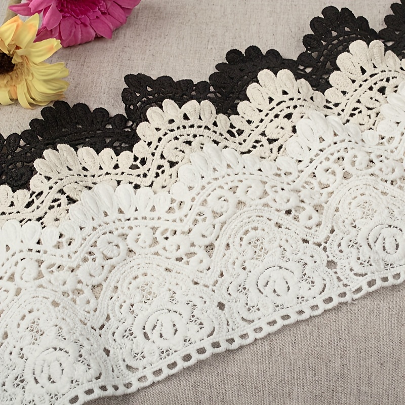 Crochet Lace Ribbon Lace Trim Crochet Ribbon Crochet Trim White Lace Ribbon  Crochet Lace Trim Embellishment, Crocheted Lace, 0.98 