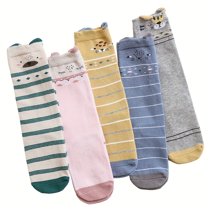 3 Paires De Chaussettes Pour Bébé D'automne/hiver, Type A Haute Au Genou,  Chaussettes Pour Bébé Sans Glissement À Genou, Chaussettes Pour Enfants, Mode en ligne