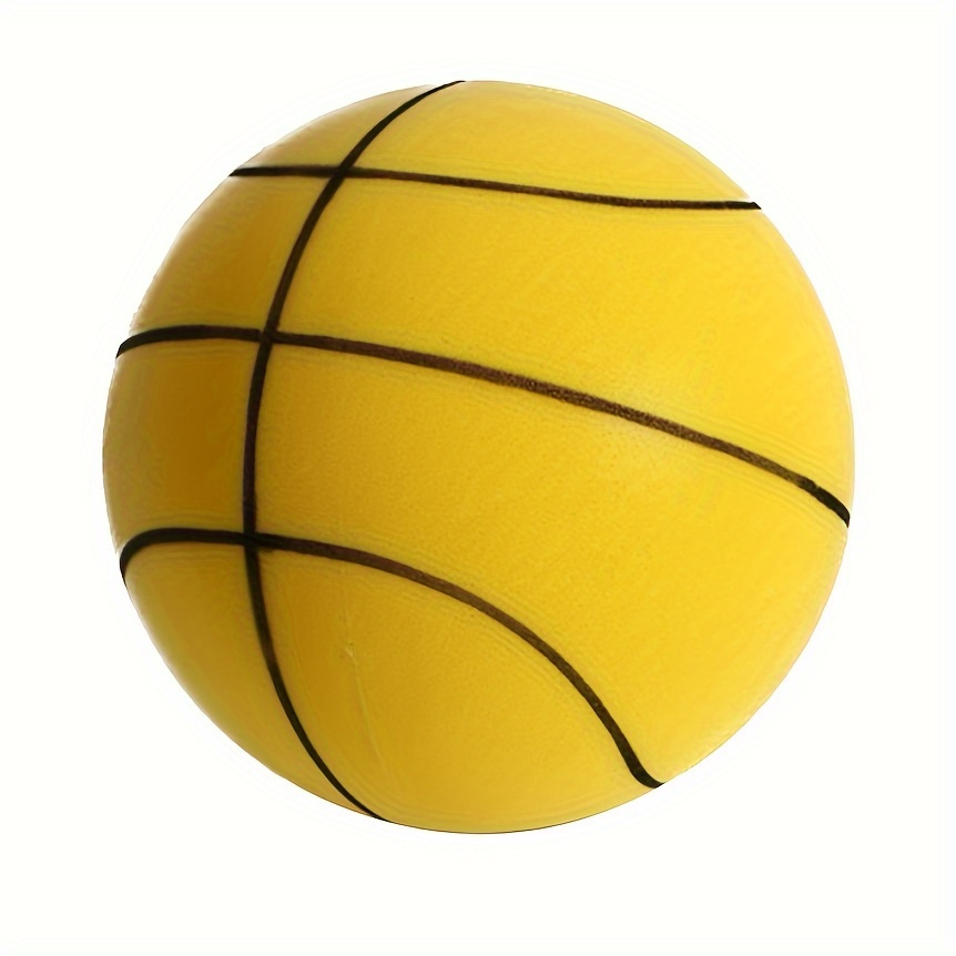  MIGIAN Pelota de baloncesto silenciosa, pelota de entrenamiento  para interiores, bola de espuma de alta densidad sin recubrimiento, suave,  flexible, ligera, fácil de agarrar, bola silenciosa para diversas  actividades en interiores (