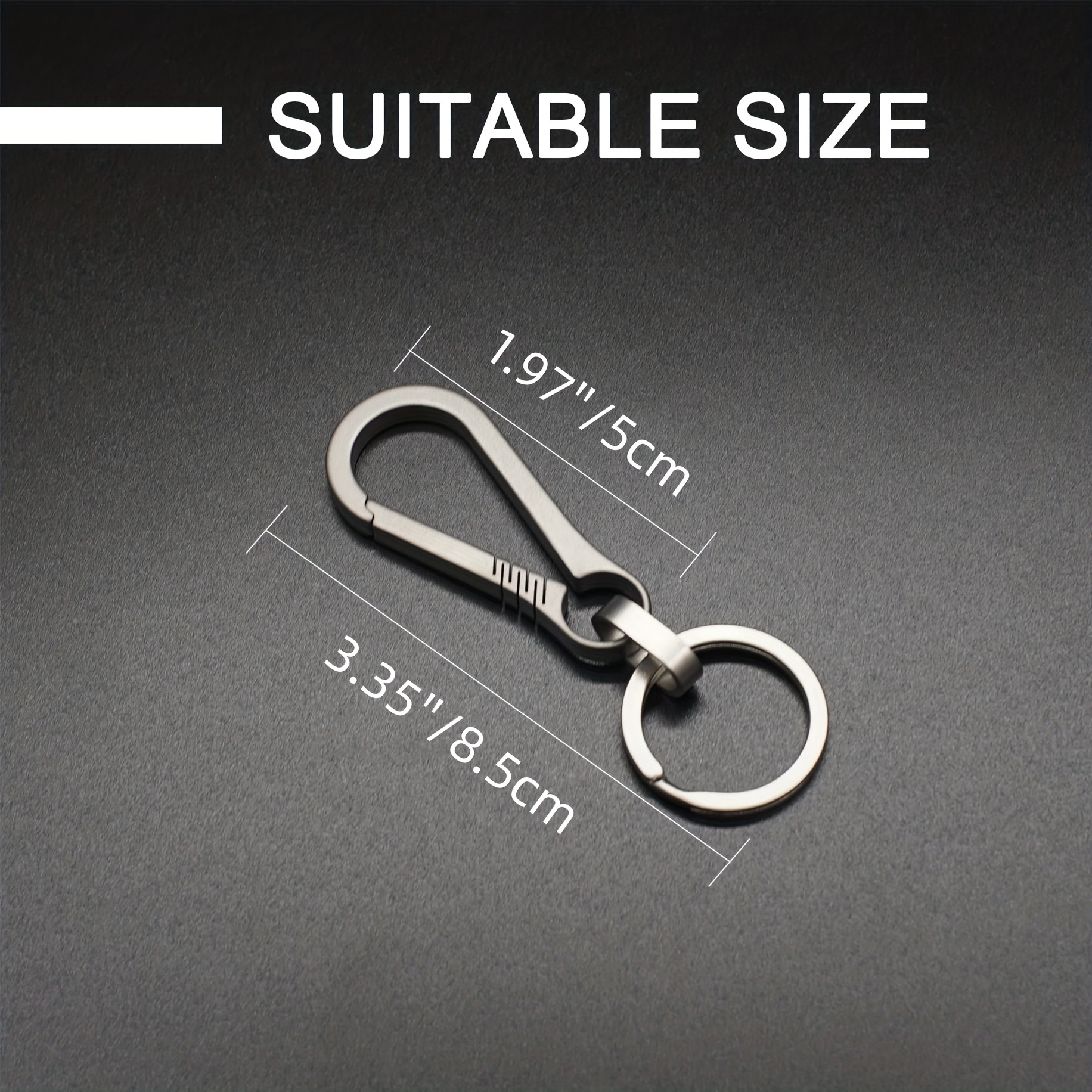 CONTACTS Heavy Duty Stainless Steel Keychain | Key Ring Hook Keychain  Holder | Keychain for Men and Women
