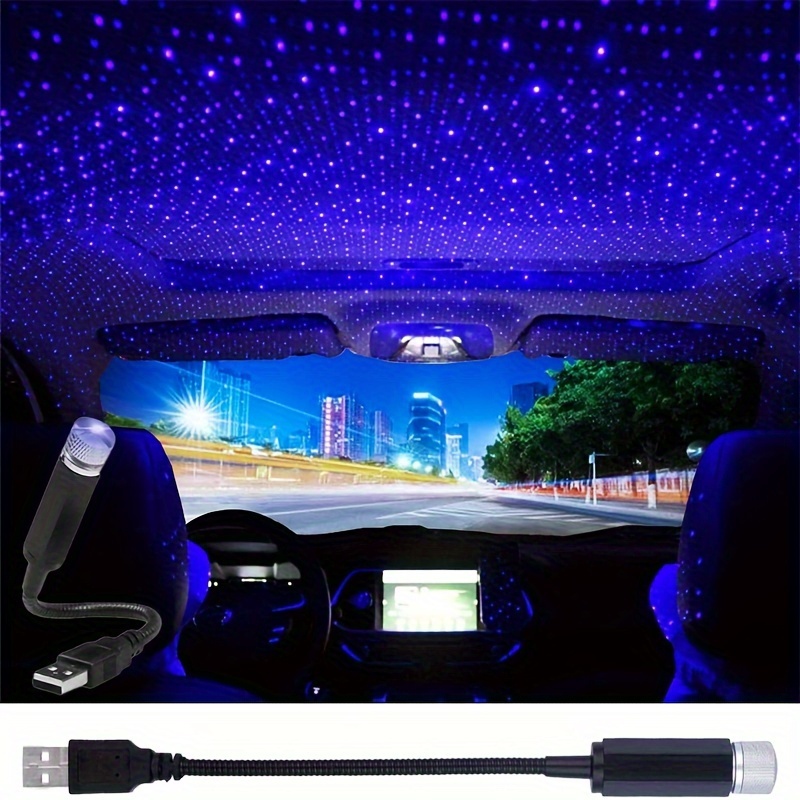 Mini led voiture toit étoile-lumière projecteur intérieur ambiant nuit  étoilé ciel étoilé usb lumières décoratives avec voix-musique effets