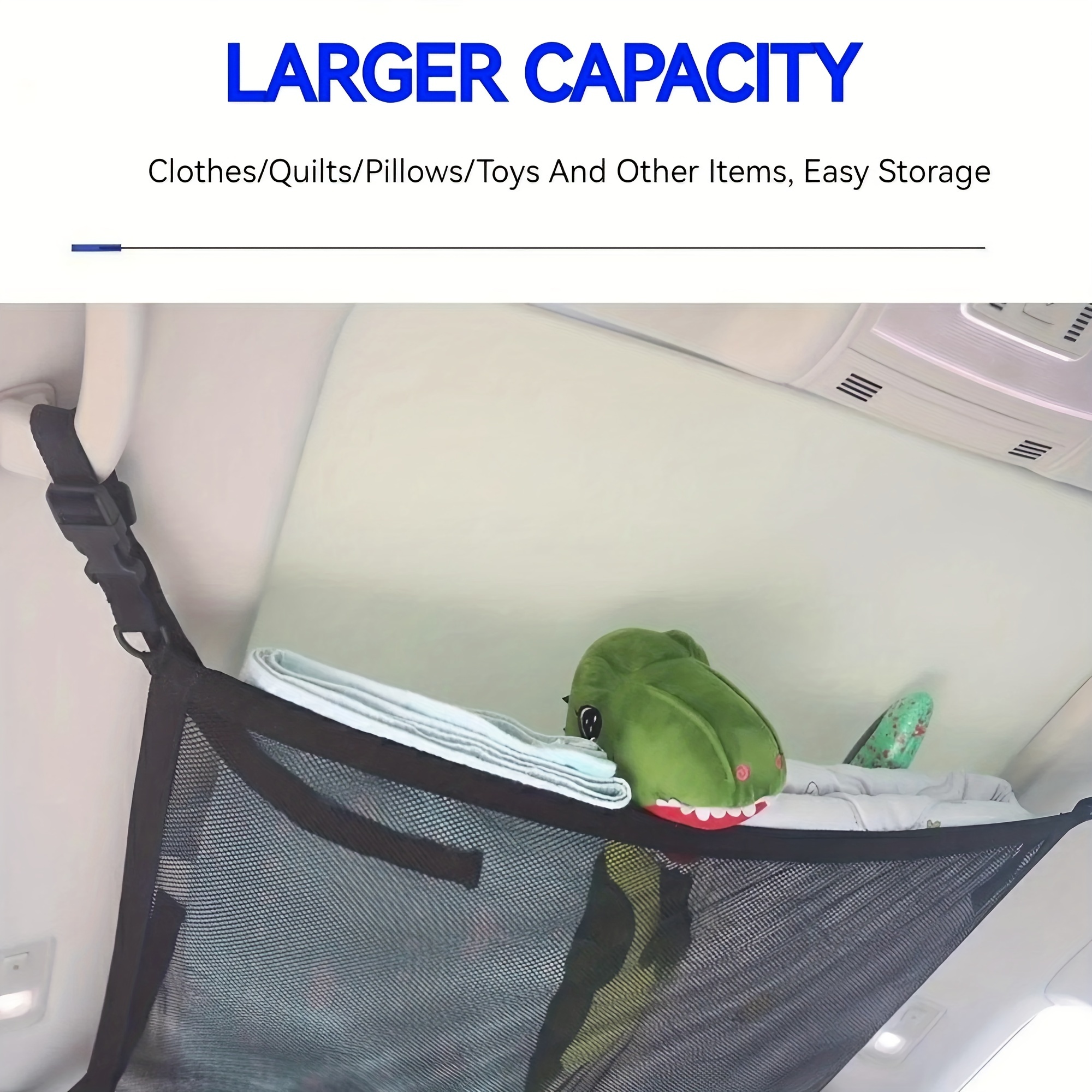 Car Ceiling Storage Net Roof Interior Storage Bag Car Storage Net