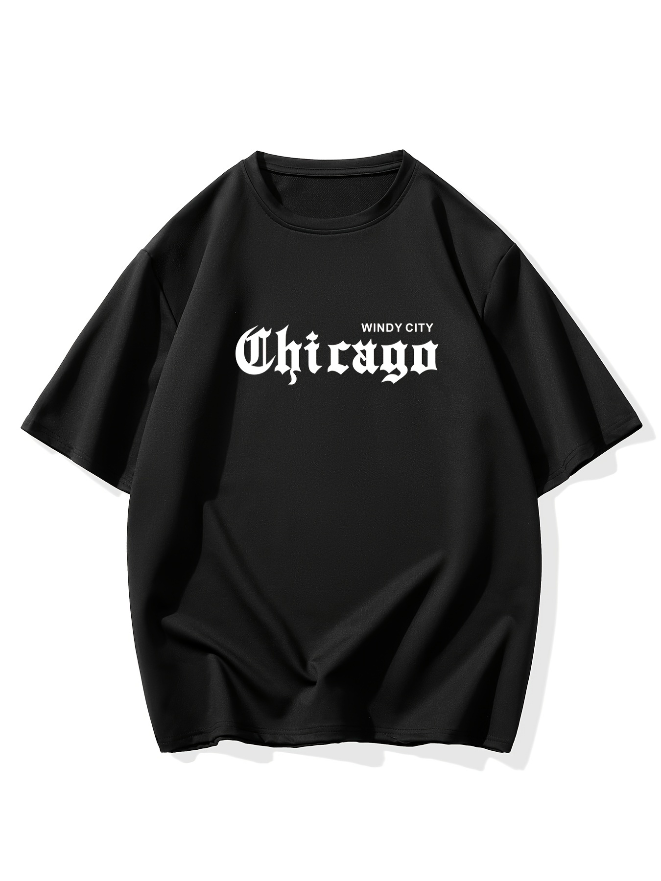 Oversized Chicago Print T-shirt | boohooMAN
