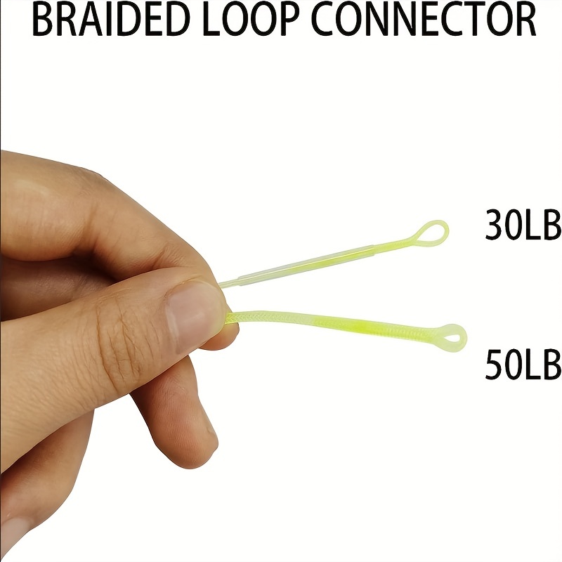 Fly Line Loop Connectors Braided Leader Combo - Temu