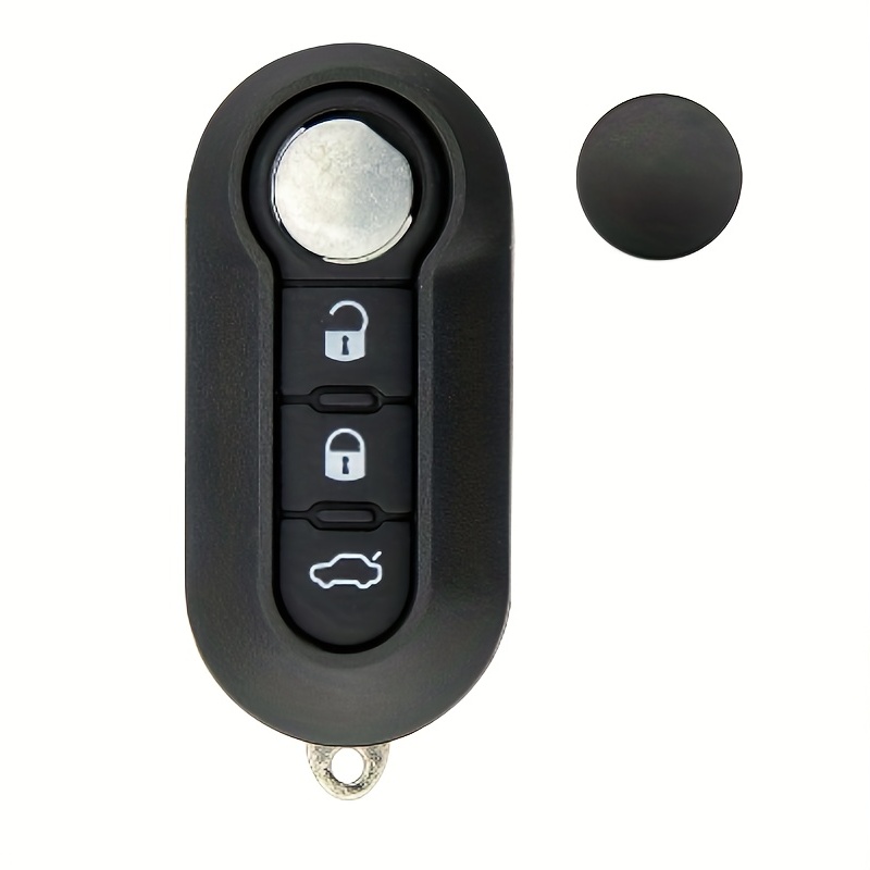 Hywell Auto Schlüsselabdeckung 3 Knopf Falten für Fiat Fiat 500