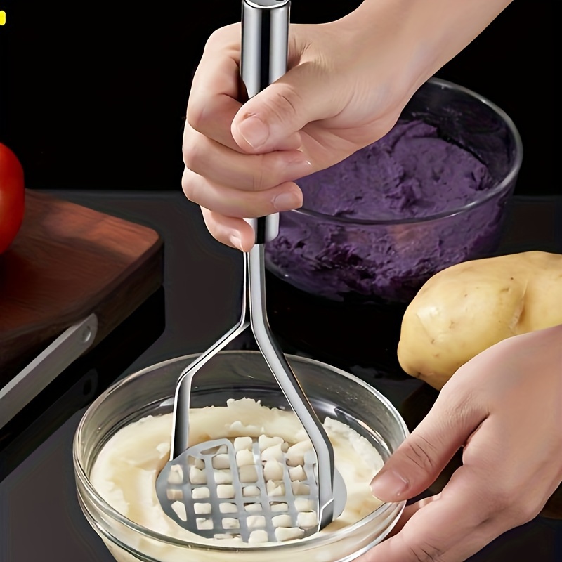 Chef Stainless Steel Potato Masher Mashing Tool Home Kitchen Utensil  Foldable Mash Maker for Mashed Potatoes Fruit Vegetable Smasher 