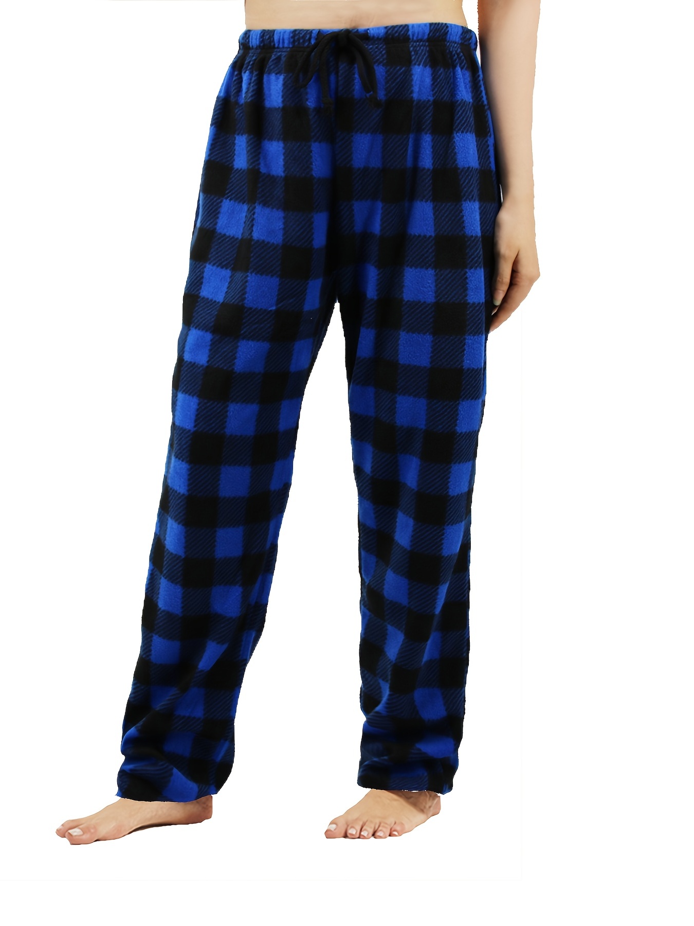Women Plaid Pajama Pants Fuzzy Pack Long Thermal Lined - Temu Canada