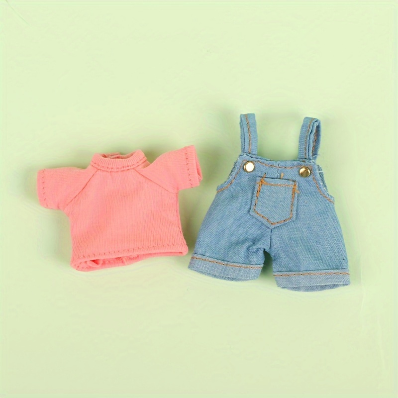 1/12 BJD Doll Short-sleeved Overalls Suit excluding Dolls/Shoes