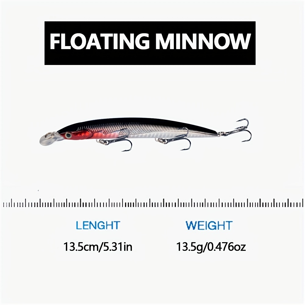 Minnow Lure, Floating Micro Bait Hook Colorful for Outdoor Fishing,  Topwater Lures -  Canada