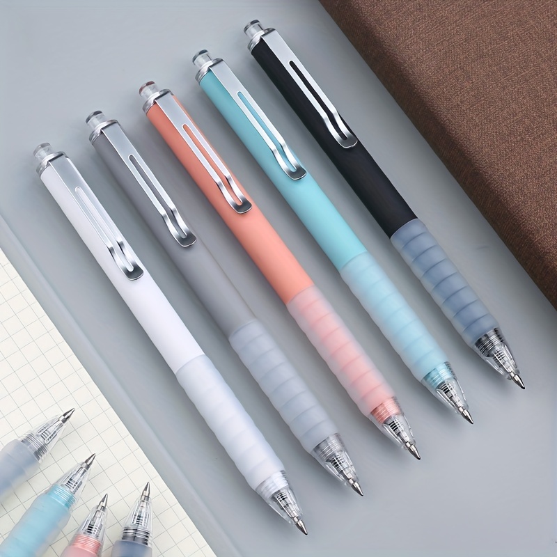5-color Simple Gel Pens For Offices, Schools, Adults And Teenagers Writing  Smooth Signature Pens - Temu