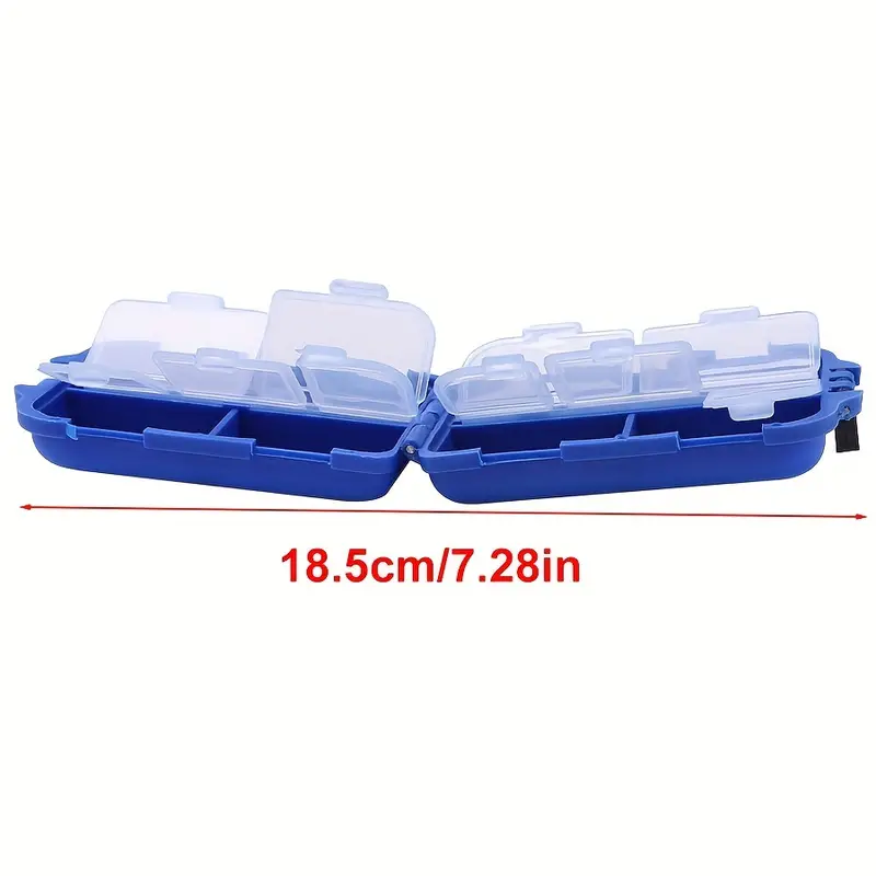 1pc Small Fishing Tackle Box Organiser, Mini Fishing Tackle Box, Plastic  Fishing Organiser, Fishing Tackle Storage Containers Kayak Fly Boxes