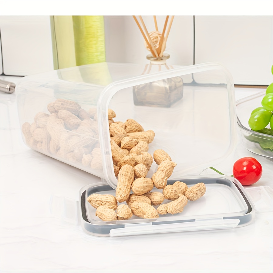 1pc PP Sealed Jar Transparent Plastic Storage Tank For Cereal Rice Pasta
