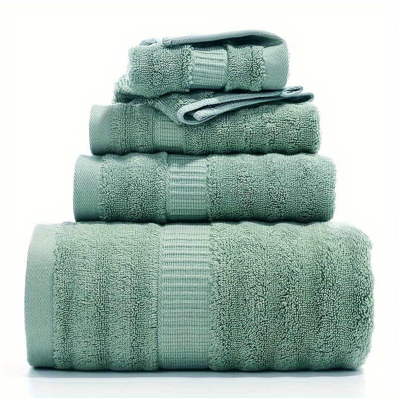 Cotton Towels Set, With 1 Bath Towels, 1 Hand Towels, 2 Washcloths, Premium Bathroom  Towels Set, Lightweight And Highly Absorbent Quick Drying Towels, Perfect  For Daily Use, Bathroom Supplies - Temu