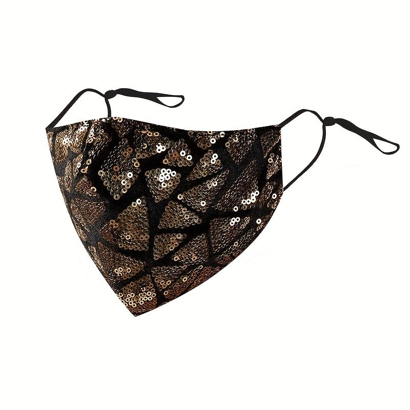 Fashionable Reusable Sequin Mask for Dressy Occasions