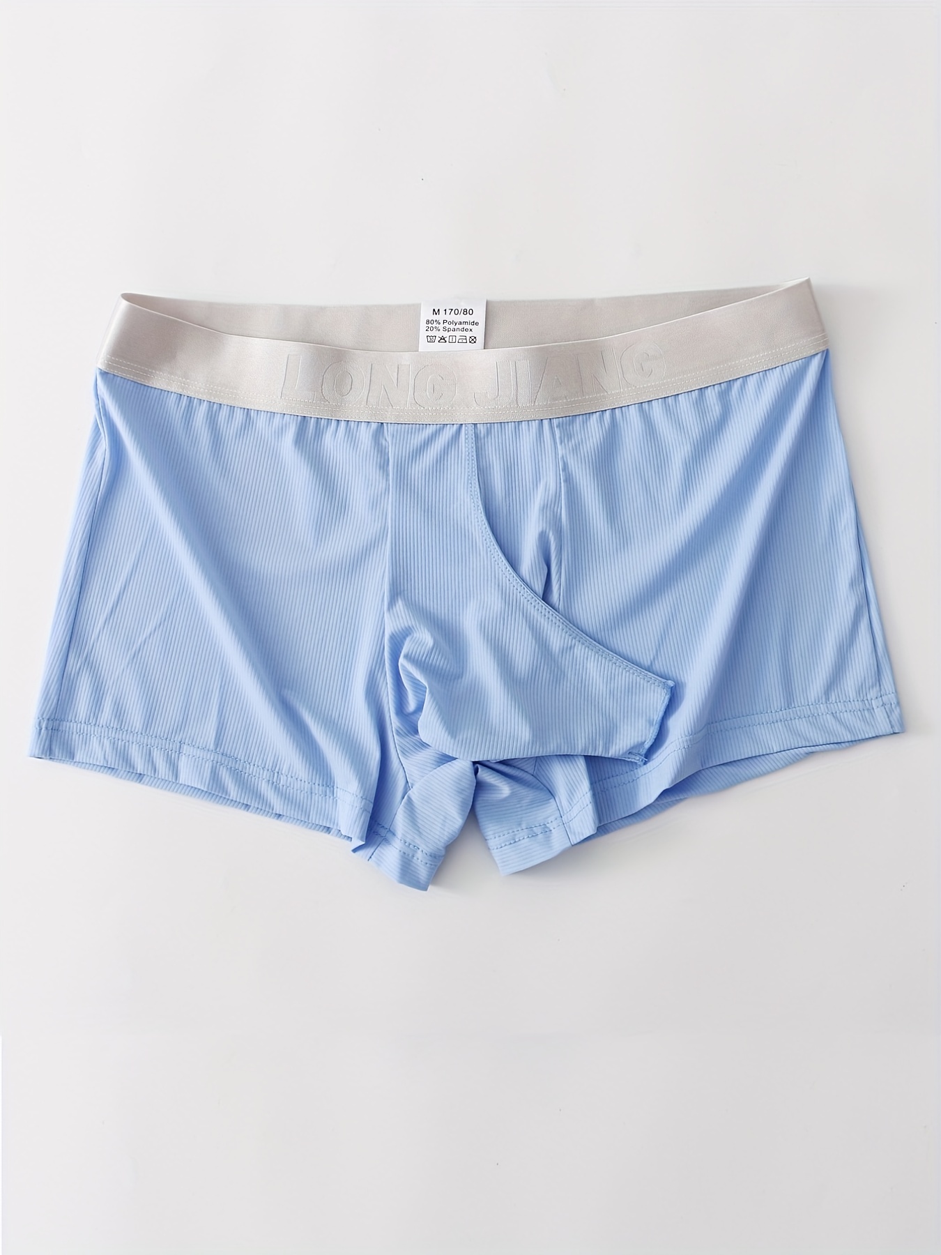 Men's Underwear Boxers Sexy Hollow Plain Color Separated - Temu Canada