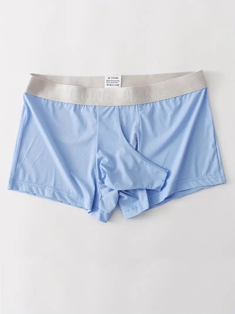 Men's Underwear Boxers Sexy Hollow Plain Color Separated - Temu Canada