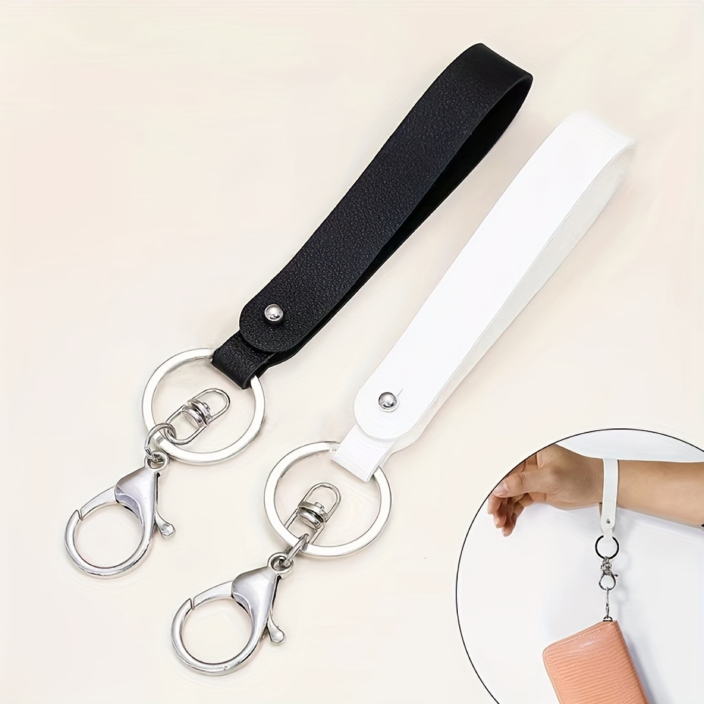 XCHIN Hand Wrist Lanyard Key Chain Holder, Black Wristlet Strap for Key for  Women & Men, Short Keychain Lanyard for Car Key