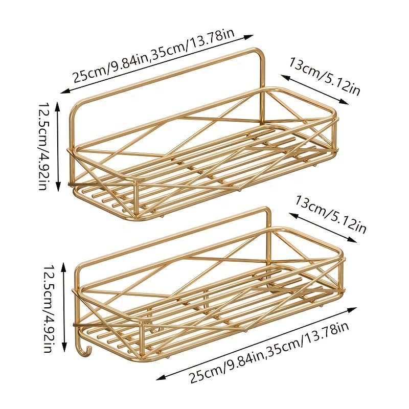 Corner Punchfree Hanging Storage Shelves, Stable Storage Racks For  Toiletry, Air Fresheners, Bath Ball, Scented Candles, Household Storage  Organizer For Hallway, Bathroom, Home, Dorm, Shelves For Wall - Temu France