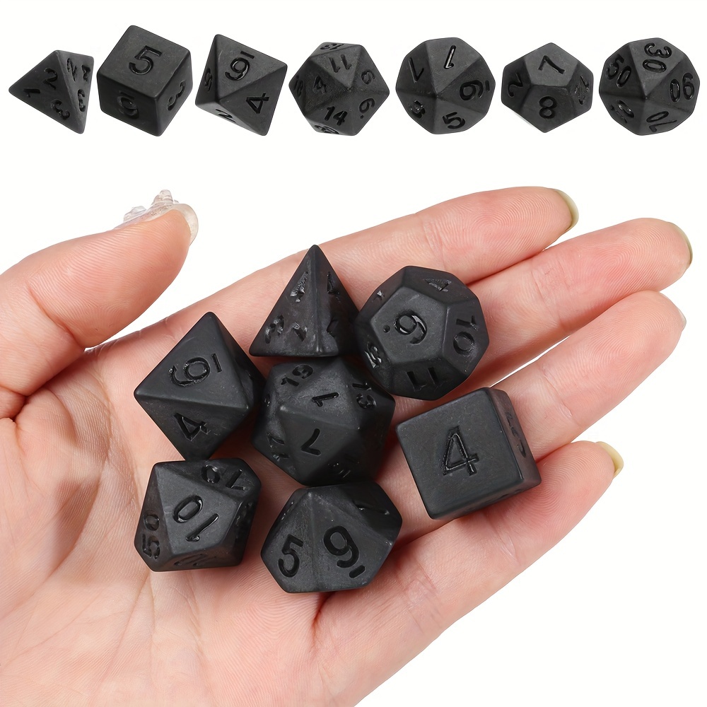 Polyhedral 7 die Dice Set Game Dice Trpg Dnd Accessories D4 - Temu