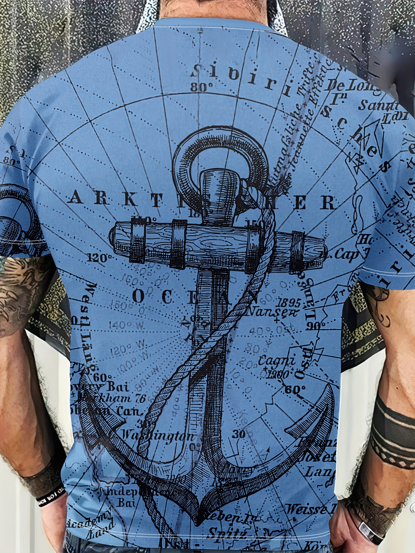 Eagle Holding Snake 'Mexico' Pattern Men's Tee - Summer Stylish T-shirt