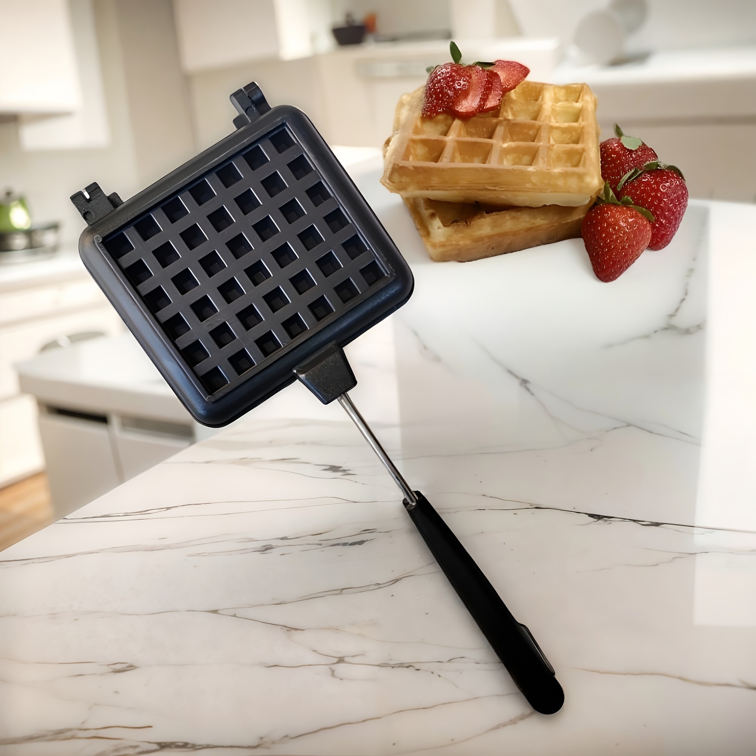  Gofrera CucinaPro eléctrica para gofres con forma de ladrillo,  cocina gofres divertidos para construcción en cuestión de minutos, para  desayunos revolucionarios, como sale en Kickstarter : Hogar y Cocina