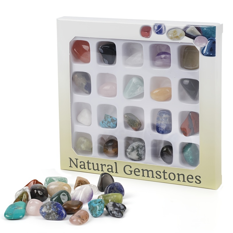 10kinds Gemstones Crystal Healing Tumbled Gem Stones Crushed - Temu