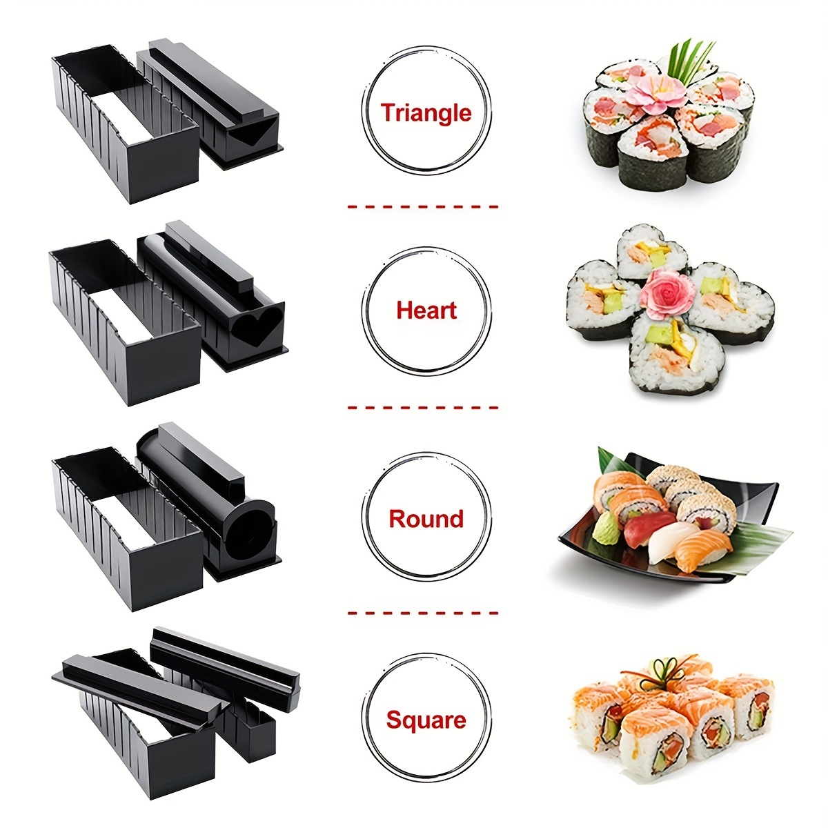 Sushi Making Kit, Diy Sushi Making Kit For Beginners, Sushi Rice Roller  Mold, Reusable Sushi Maker Set, Sushi Fork, Spatula, Diy Sushi Tool,  Kitchen Tools - Temu United Arab Emirates