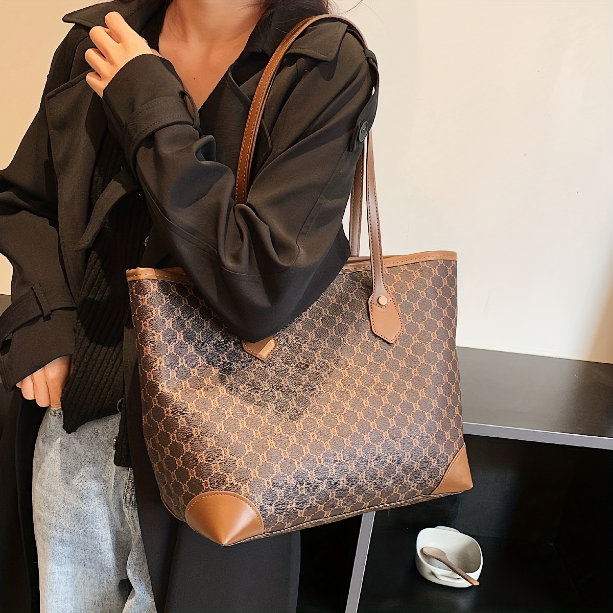 Louis Vuitton Neverfull PM Monogram Handbag 3pcs Bag Set