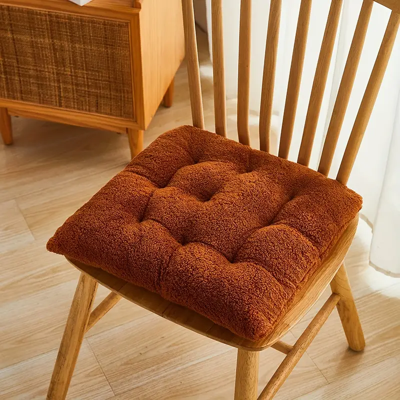 Imitation Cashmere Dining Room Chair Cushion Seat Pad Sitting