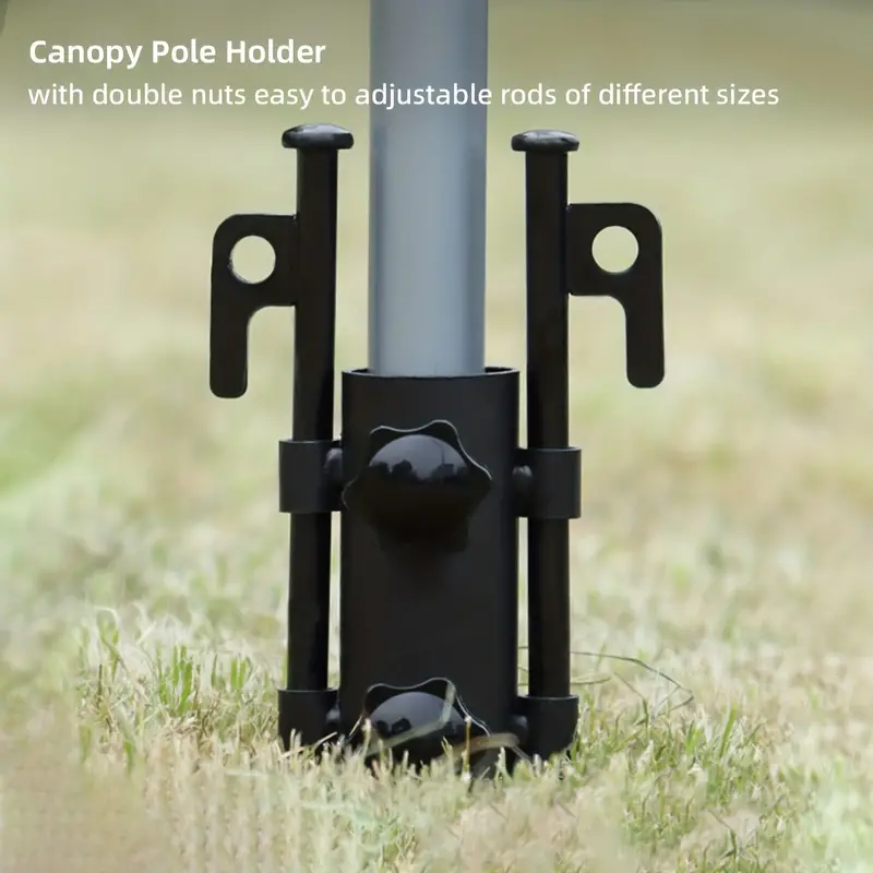 Canopy Pole Holder Adjustable Aperture Size With Without Nut Fishing  Umbrella Holder Equipped With 30cm 11 81in Tent Nails - Sports & Outdoors -  Temu