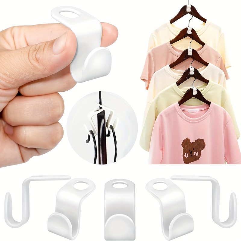 Plastic Clothes Hanger Connector Hooks Heavy Duty Hooks For - Temu