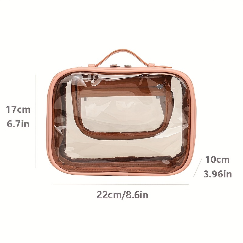 Transparent Clothing Storage Bag, Toiletries Bag For Women Men Large  Waterproof Toiletry Bag Clear Bathroom Shower Bag Wall Hanging Bag Organizer  