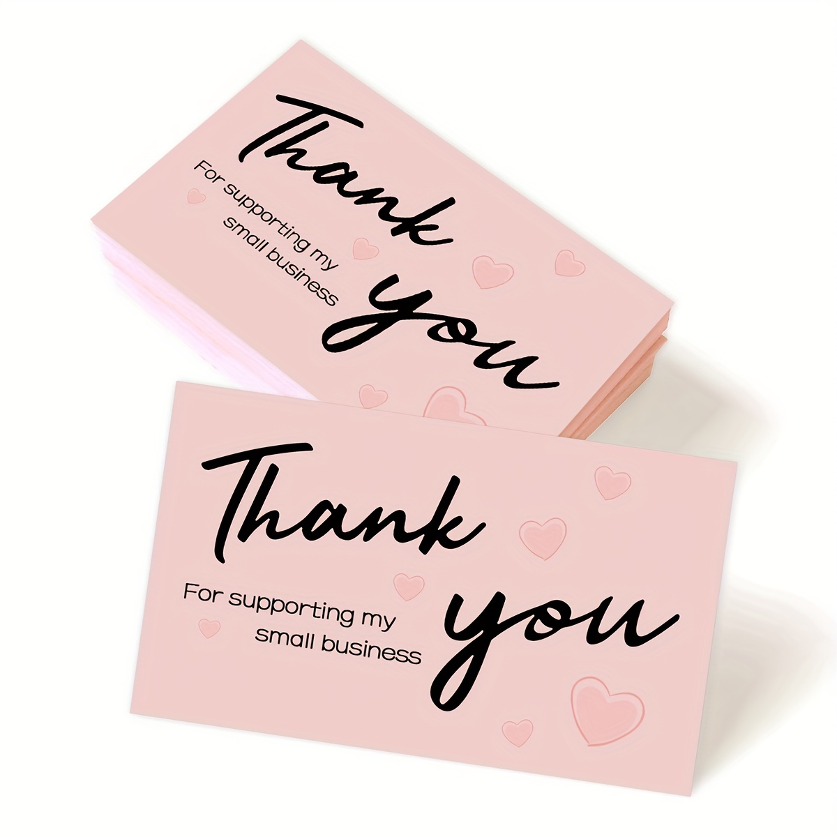 Thank You For Supporting My Small Business Cards Elegant And - Temu