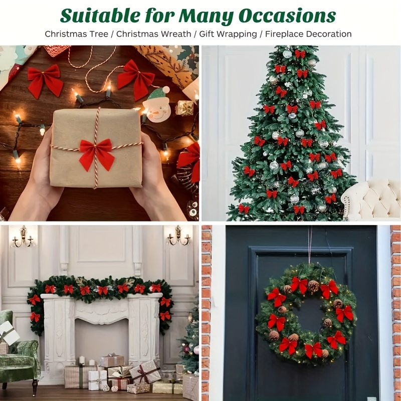 Fufafayo Christmas Wreath, Colorful Decorative Garland, Home Decoration,  and Ornaments, Suitable for Decoration in Multiple Scenarios, Christmas