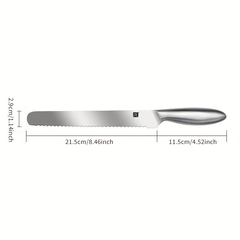 Bread Knife Serrated Knife High Carbon Stainless Steel Cake - Temu