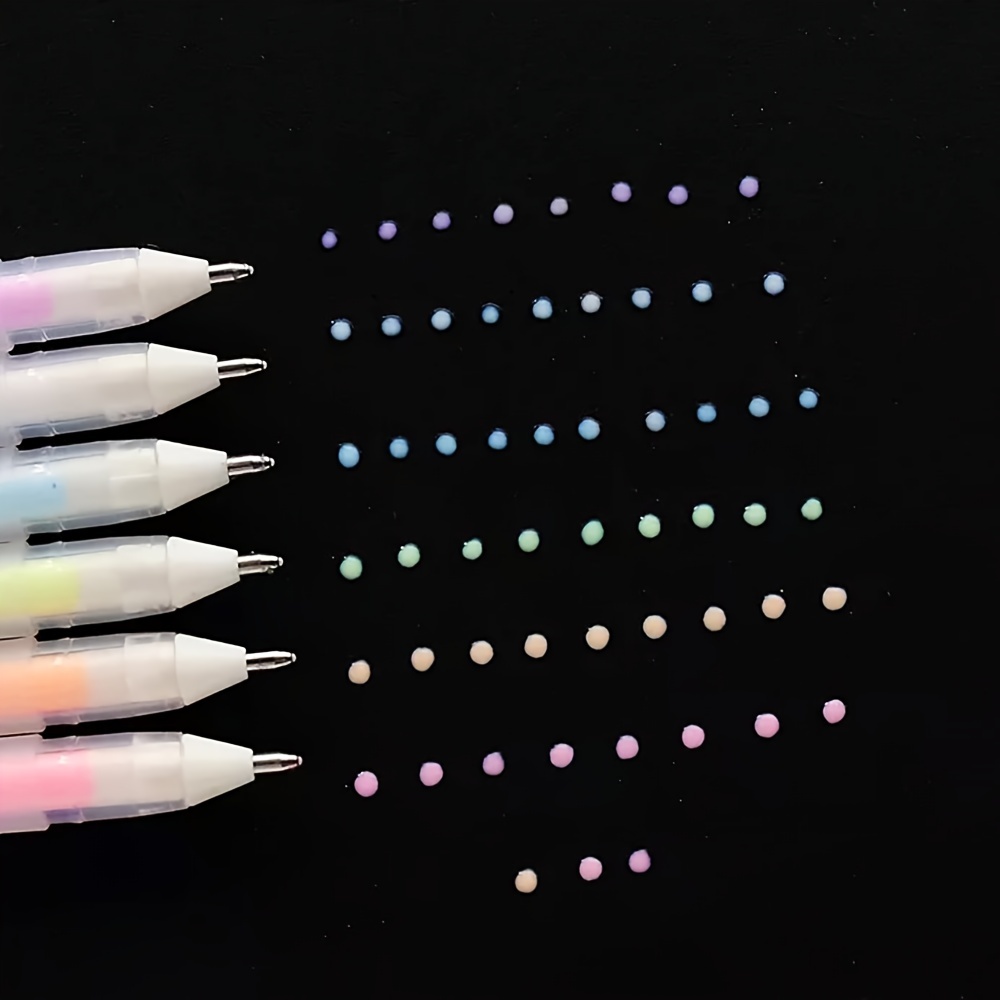 6 couleurs stylo colle créatif 1.0mm pointes de colle - Temu Canada