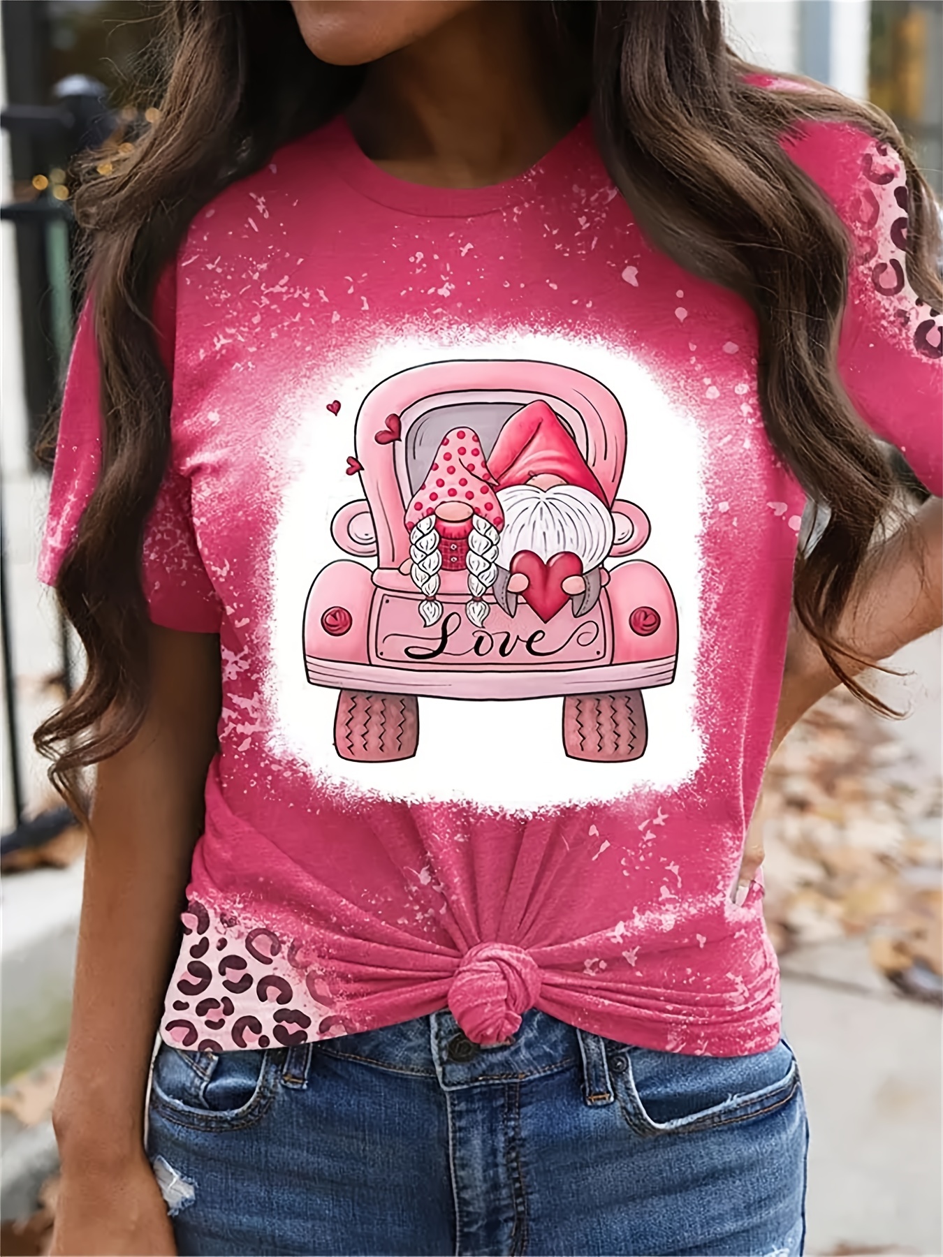  Womens Short Sleeve Shirts Valentines Day Outfit