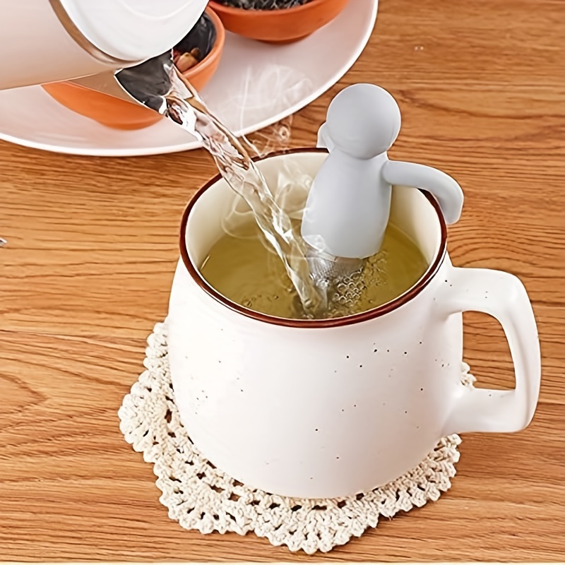 Infusor de té de 2 piezas para té suelto Lindo colador de té de