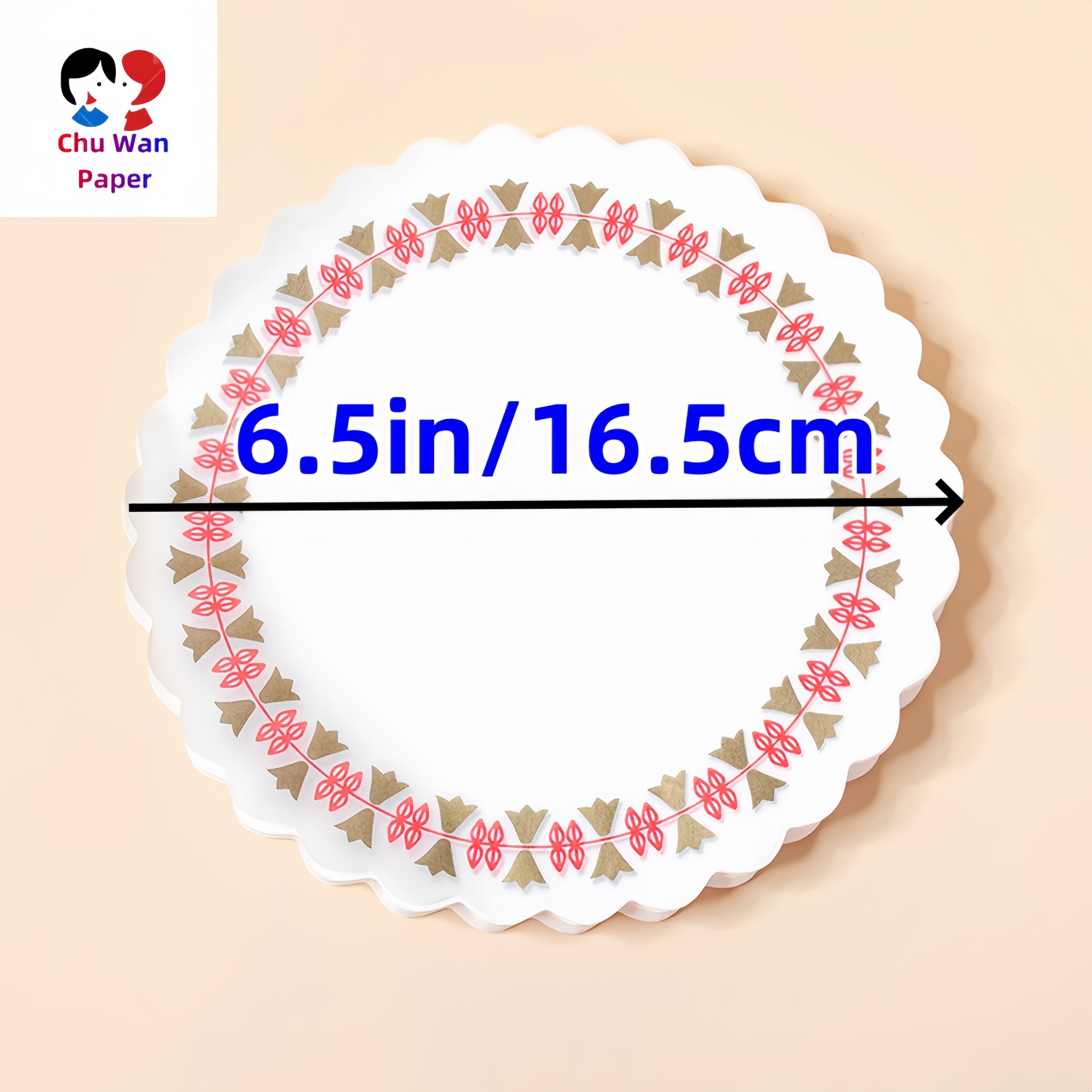 50pcs Color Paper Doilies For Food And Crafts, Tableware Decor, For  Parties, Wedding, Grease Absorbent Paper For Cakes, Desserts (6.5 Inch /  9.4 Inch)