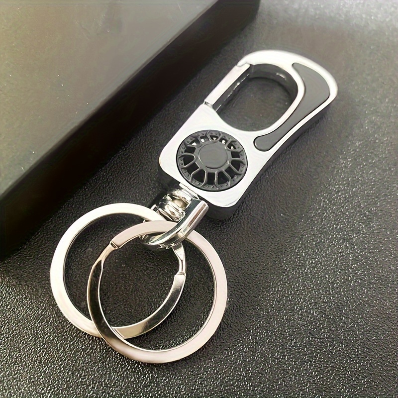 Car Double-headed Creative Metal Waist Keychain Key Chain Buckle Key Ring  For Men And Women Gift