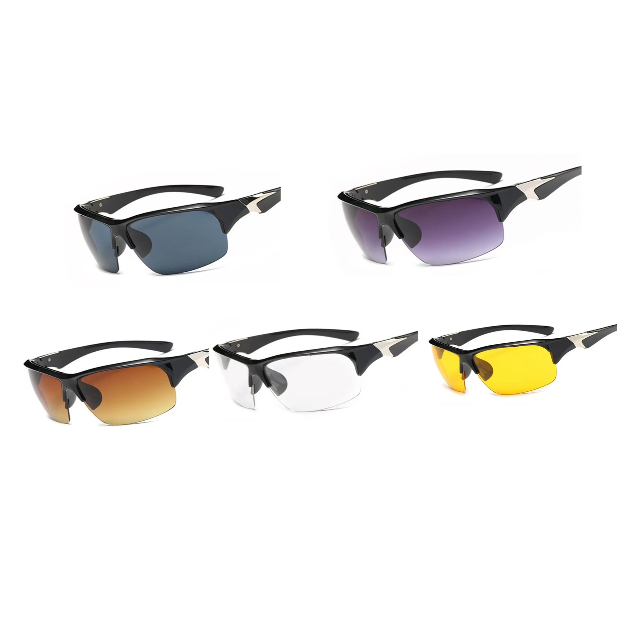 P-V Polarized Sports Cycling Sunglasses UV400 Windproof Driving Running  Fishing Golf Glasses for Men Women (E), Glasses -  Canada