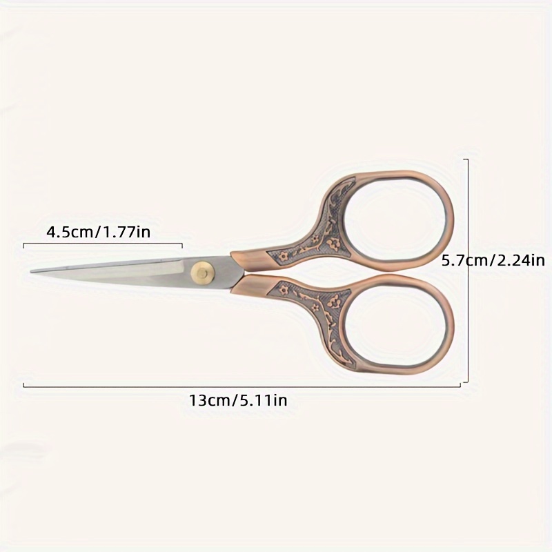 Plum Vintage Scissors Stainless Steel Household Scissors - Temu