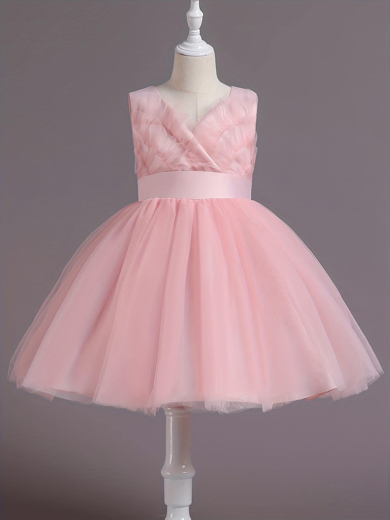 Hot Pink Ball Gown Kids Girls, Princess Girl Wedding Dress