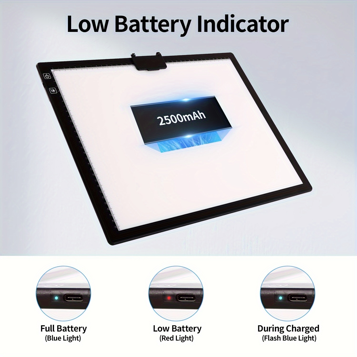 A3 Rechargeable Light Pad With Carrying Case 2500mah Battery - Temu