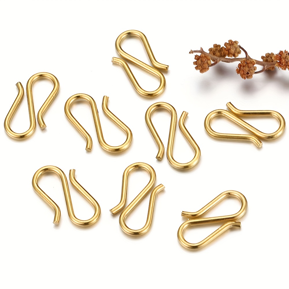 Design Triangle Gold Color Necklace Pinch Hooks For Jewellery Making, Size:  Small at Rs 125/pack in New Delhi