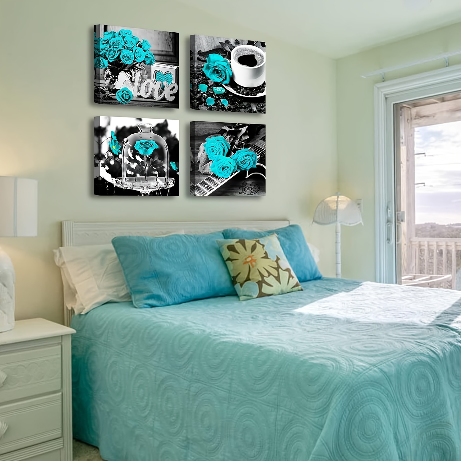 Teal living store room accessories