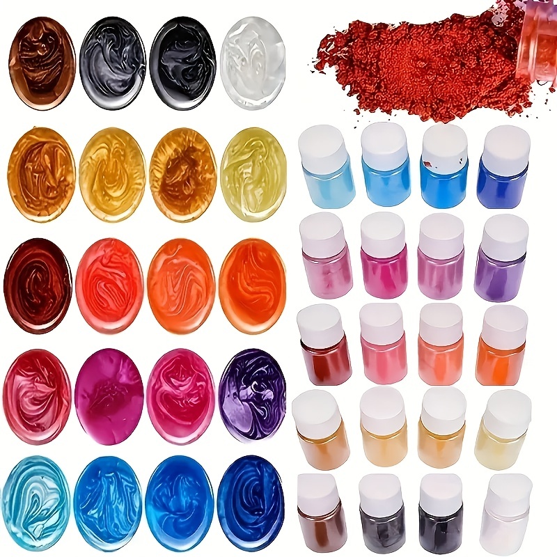 9 Colors Mica Natural Powder Pigment Epoxy Resin Adhesive Dye For