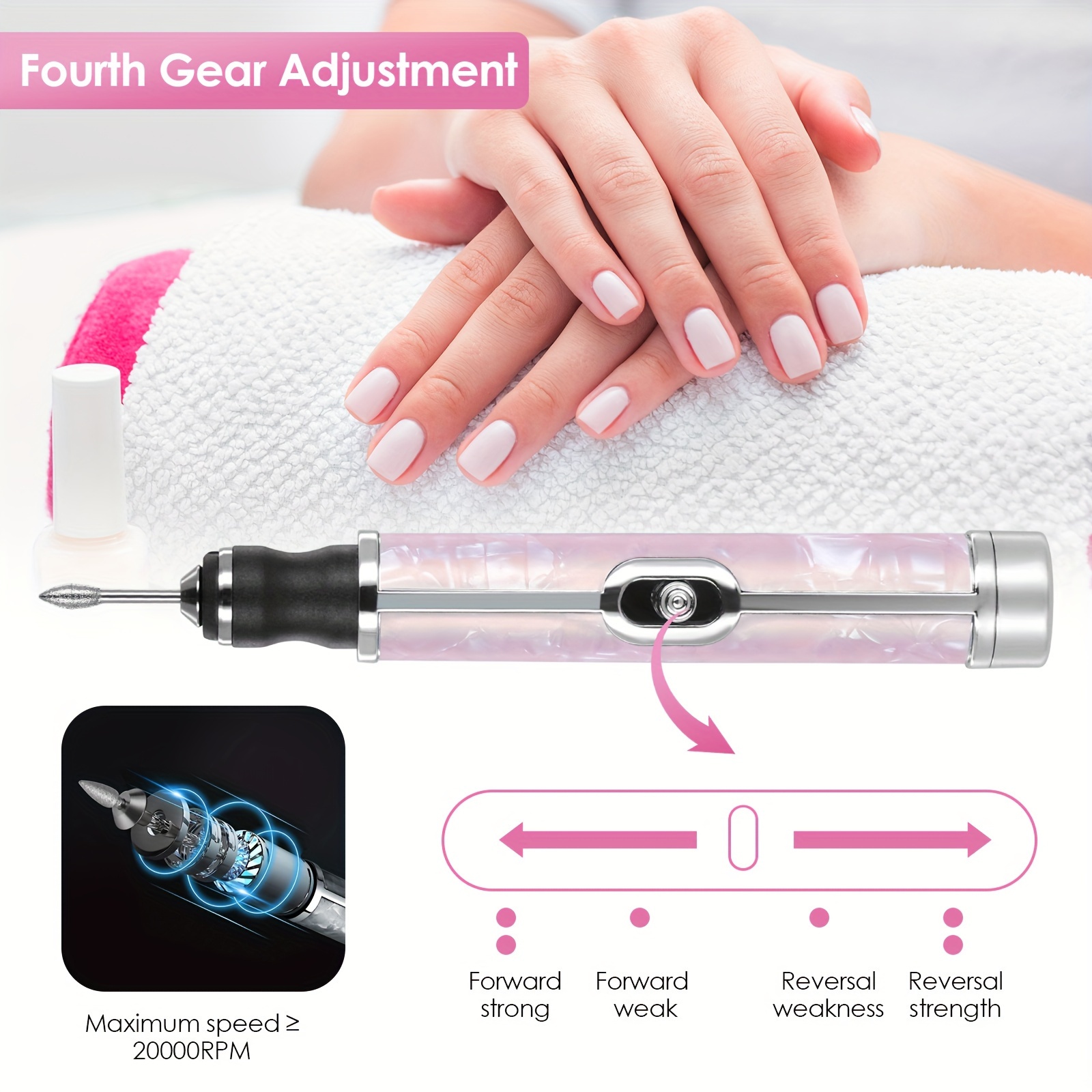 Electric Nail File Multi function Nail Drill Toenail Sander Temu