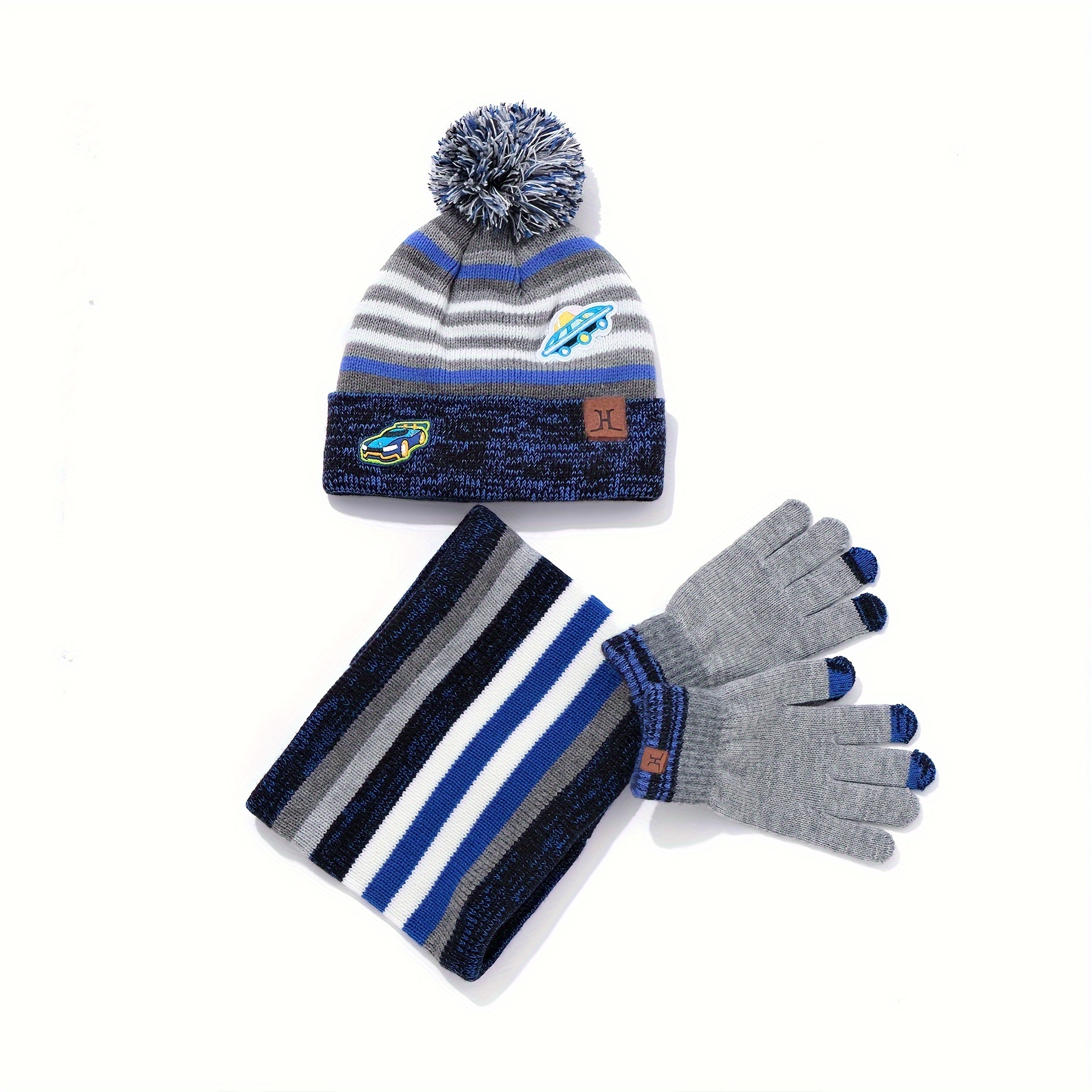 Result - Ensemble bonnet, gants et tour de cou polaires - Homme (Bleu  marine) - UTRW3228