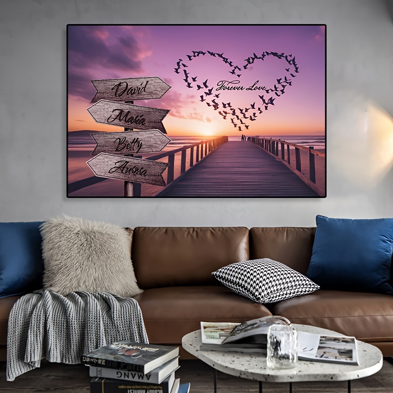 Lienzo personalizado para pared, imagen personalizada a lienzo para  dormitorio, sala de estar, cuadros de lienzo personalizados para pared para
